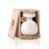 Olivieră din Ceramică 200 ml (cutie lemn) – Ulei de măsline extravirgin <em>Patrinia</em>